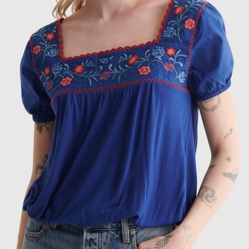 Lucky Brand Boho shirt size s/p new w tags